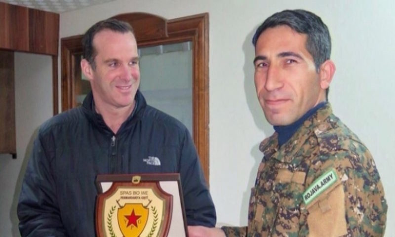 During his visit to Northern Syria, Brett McGurk (Obama’s special representative), among others met with Polat Can, a high rank member of PKK and YPG Army Commander.   www.yenisafak.com/en/world
