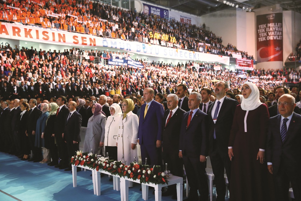 President Erdoğan officially reunited with the AK Party and once again became its chairman during the 3rd Extraordinary Congress of the AK Party, held on May 21, 2017. AA PHOTO / KAYHAN ÖZER